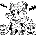 coloriage Loup garou à imprimer pour enfants