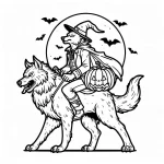 coloriage Loup garou à imprimer pour enfant de 2 ans