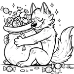 coloriage Loup garou à imprimer pdf