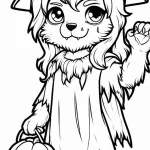 coloriage Loup garou à imprimer gratuitement