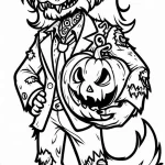 coloriage Loup garou pour enfant de 3 ans