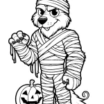 coloriage Loup garou à imprimer pdf