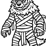 coloriage Loup garou à imprimer pour enfant de 12 ans
