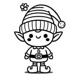 image de coloriage Lutin Farceur pour enfant