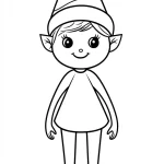 coloriage Lutin Farceur pour enfant de 2 ans