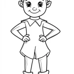 coloriage Lutin Farceur et decoupage a imprimer gratuit
