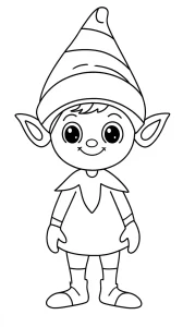 coloriage Lutin Farceur et decoupage a imprimer gratuit