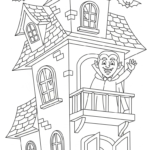 coloriage Maison Hantée updated à imprimer pour enfant de 9 ans