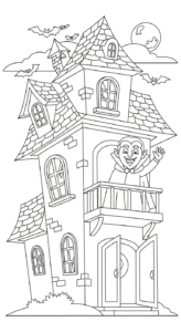coloriage Maison Hantée updated à imprimer pour enfant de 9 ans