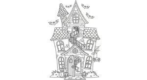 coloriage Maison Hantée updated pour enfant de 5 ans