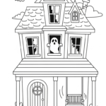 coloriage Maison Hantée updated à imprimer pour enfant de 12 ans