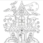 coloriage Maison Hantée updated gratuit a imprimer