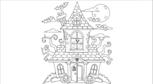 coloriage Maison Hantée updated gratuit a imprimer