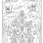 coloriage Maison Hantée updated à imprimer pdf