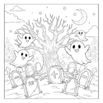 coloriage Maison Hantée updated pour enfant de 6 ans