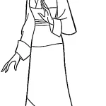 coloriage Mulan pour enfant de 10 ans
