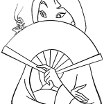coloriage Mulan pour enfant de à imprimer
