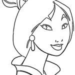 coloriage Mulan pour enfant a imprimer gratuit