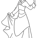 coloriage Mulan a colorier en ligne gratuitement