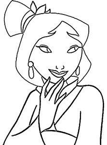 coloriage Mulan et decoupage a imprimer gratuit