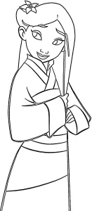 coloriage Mulan gratuit pour enfants
