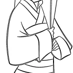 coloriage Mulan gratuit pour enfants