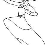 coloriage Mulan gratuit a imprimer