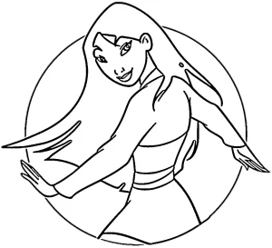 coloriage Mulan pour enfant a imprimer gratuit
