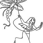 coloriage Mulan à imprimer pour enfant de 8 ans