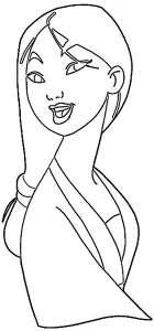 imprimer coloriage Mulan