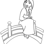 coloriage Mulan a dessiner en ligne