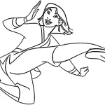 coloriage Mulan a telecharger