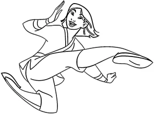 coloriage Mulan a telecharger