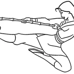 coloriage Mulan à imprimer pour enfant de 3 ans