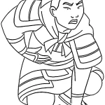 coloriage Mulan a colorier en ligne