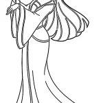 coloriage Mulan pour enfant de 3 ans