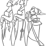 coloriage Mulan a imprimer gratuit