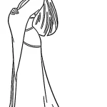 coloriage Mulan de pour enfants