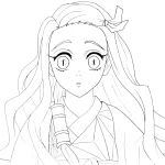 coloriage Nezuko et dessin a imprimer