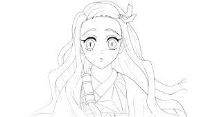coloriage Nezuko et dessin a imprimer