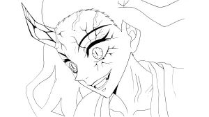coloriage Nezuko a dessiner en ligne