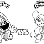 coloriage Nightmare Critters pour enfant de 3 ans