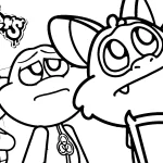 coloriage Nightmare Critters pour enfants à télécharger