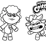 coloriage Nightmare Critters pour enfants a imprimer gratuit