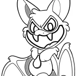 coloriage Nightmare Critters et decoupage a imprimer gratuit