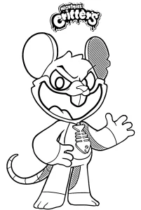 coloriage Nightmare Critters à imprimer kawaii