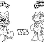 coloriage Nightmare Critters pour enfant a imprimer gratuit