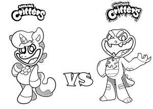 coloriage Nightmare Critters pour enfant a imprimer gratuit