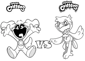 coloriage Nightmare Critters pour enfant de 3 ans
