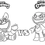 coloriage Nightmare Critters à imprimer pour enfant de 12 ans